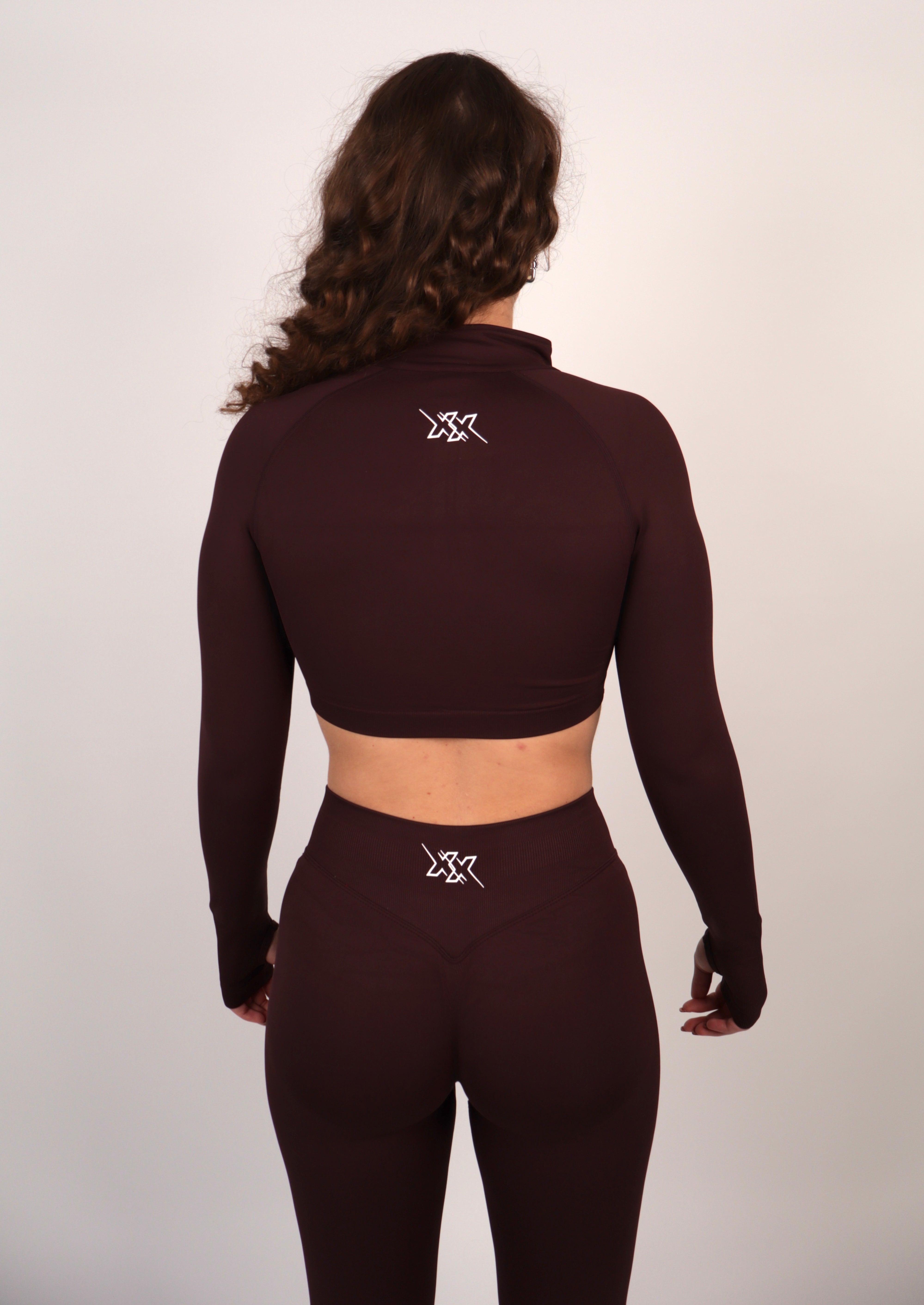 Extreme Crop Zipper – Dark Coffee
