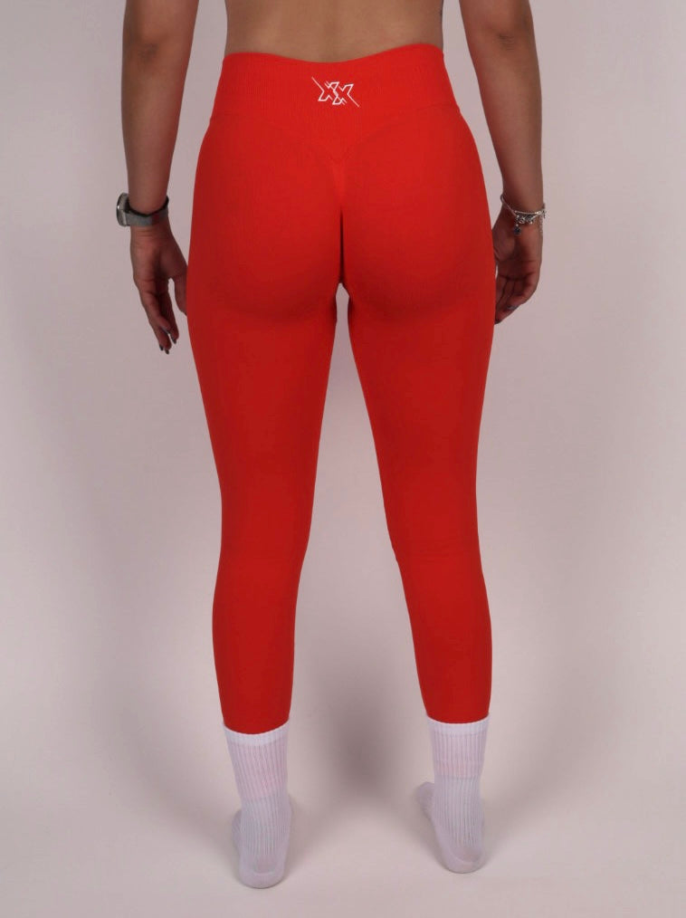 Extreme Scrunch Legging – Fire Orange - Next Extreme Performance