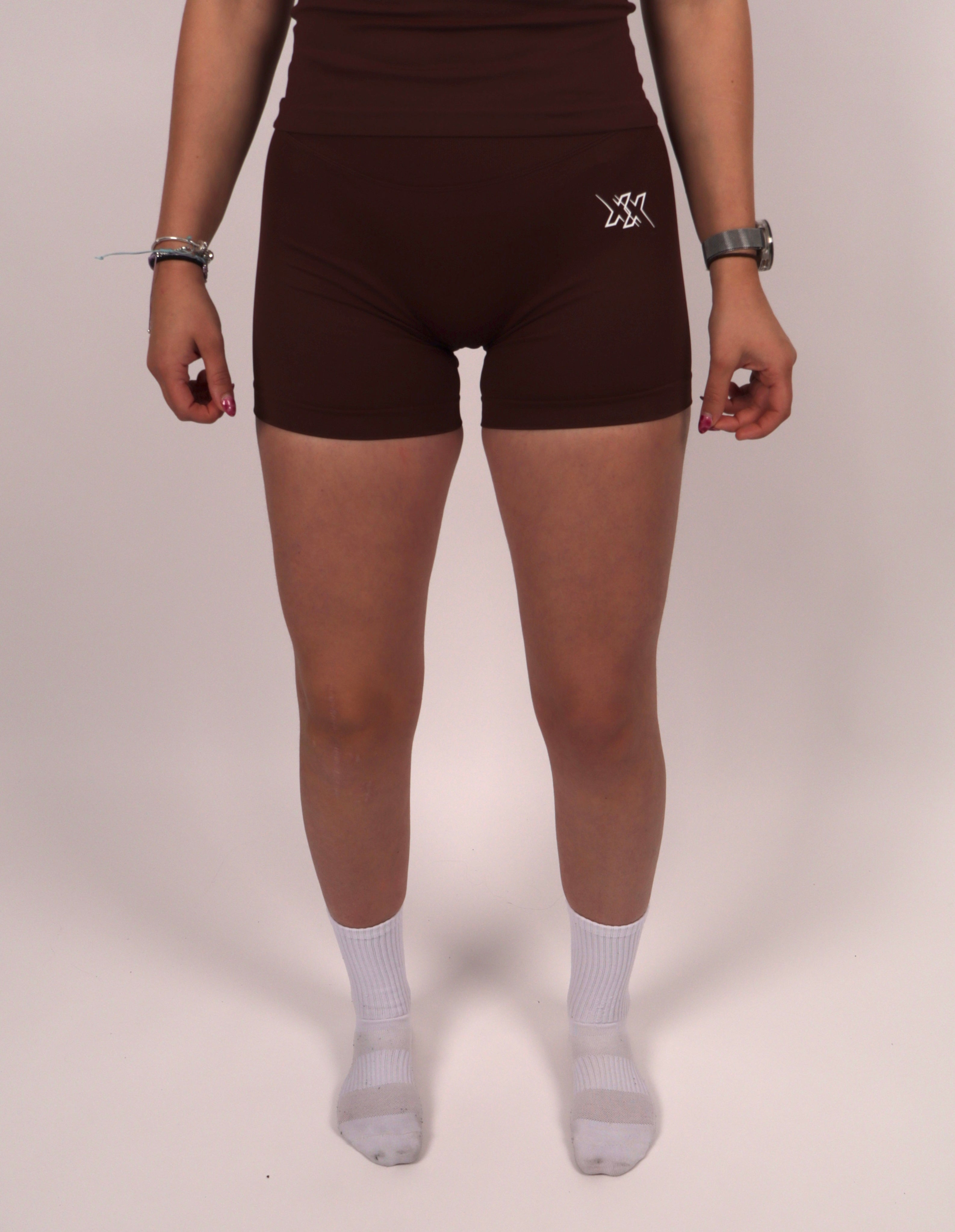 Extreme Scrunch Shorts – Espresso Brown - Next Extreme Performance