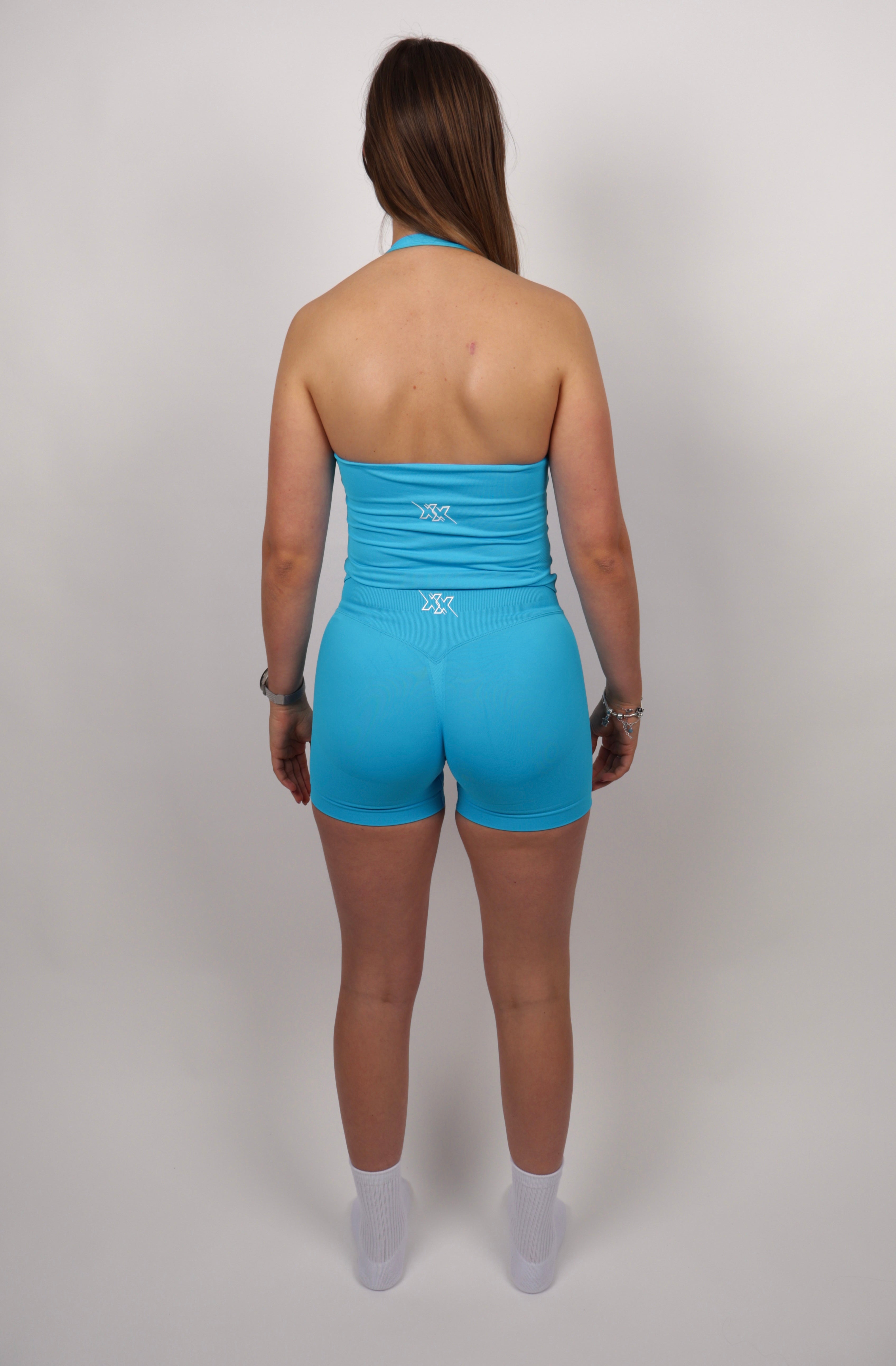 Extreme Halter Top – Neon Blue