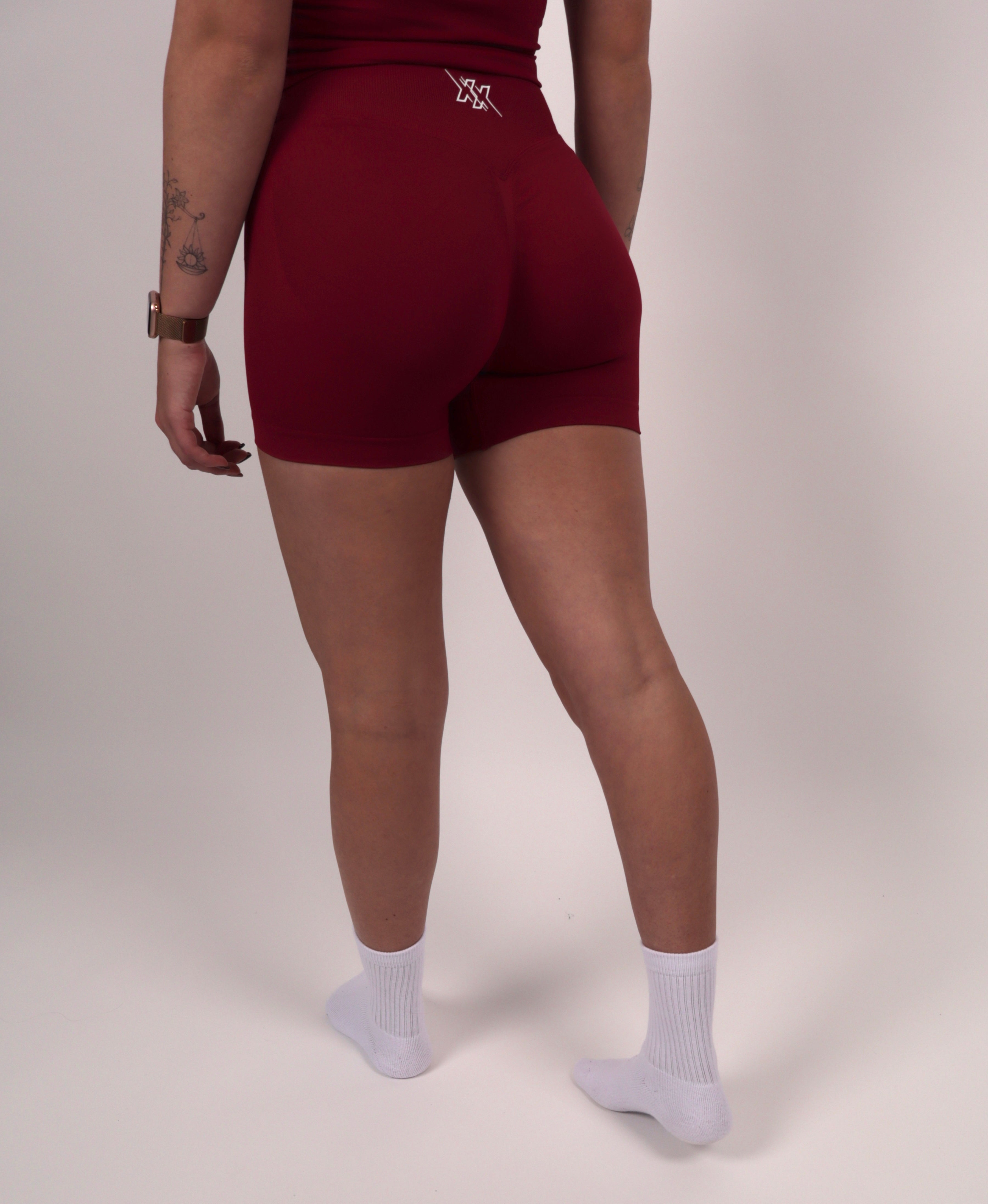 Extreme Scrunch Shorts – Ruby Red - Next Extreme Performance