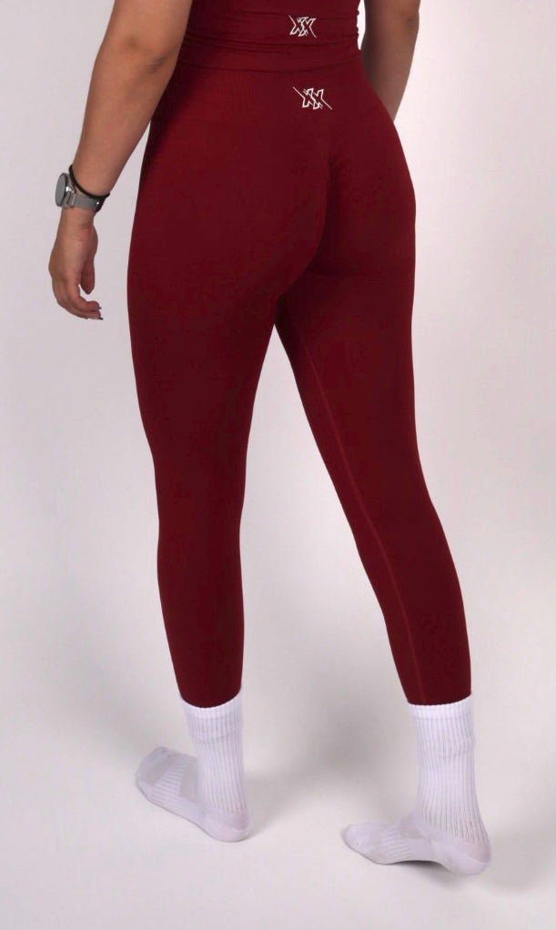 Sculpt Leggings – Wine Red - Next Extreme Performance