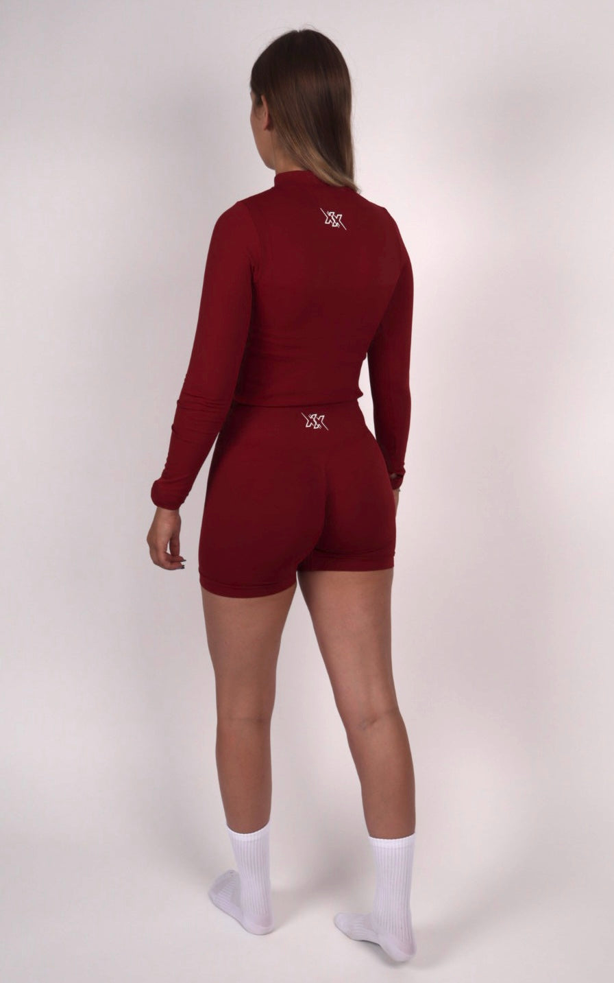 Sculpt Shorts – Wine Red - Next Extreme Performance