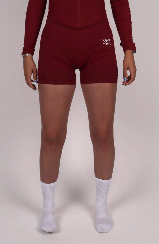 Sculpt Shorts – Wine Red - Next Extreme Performance