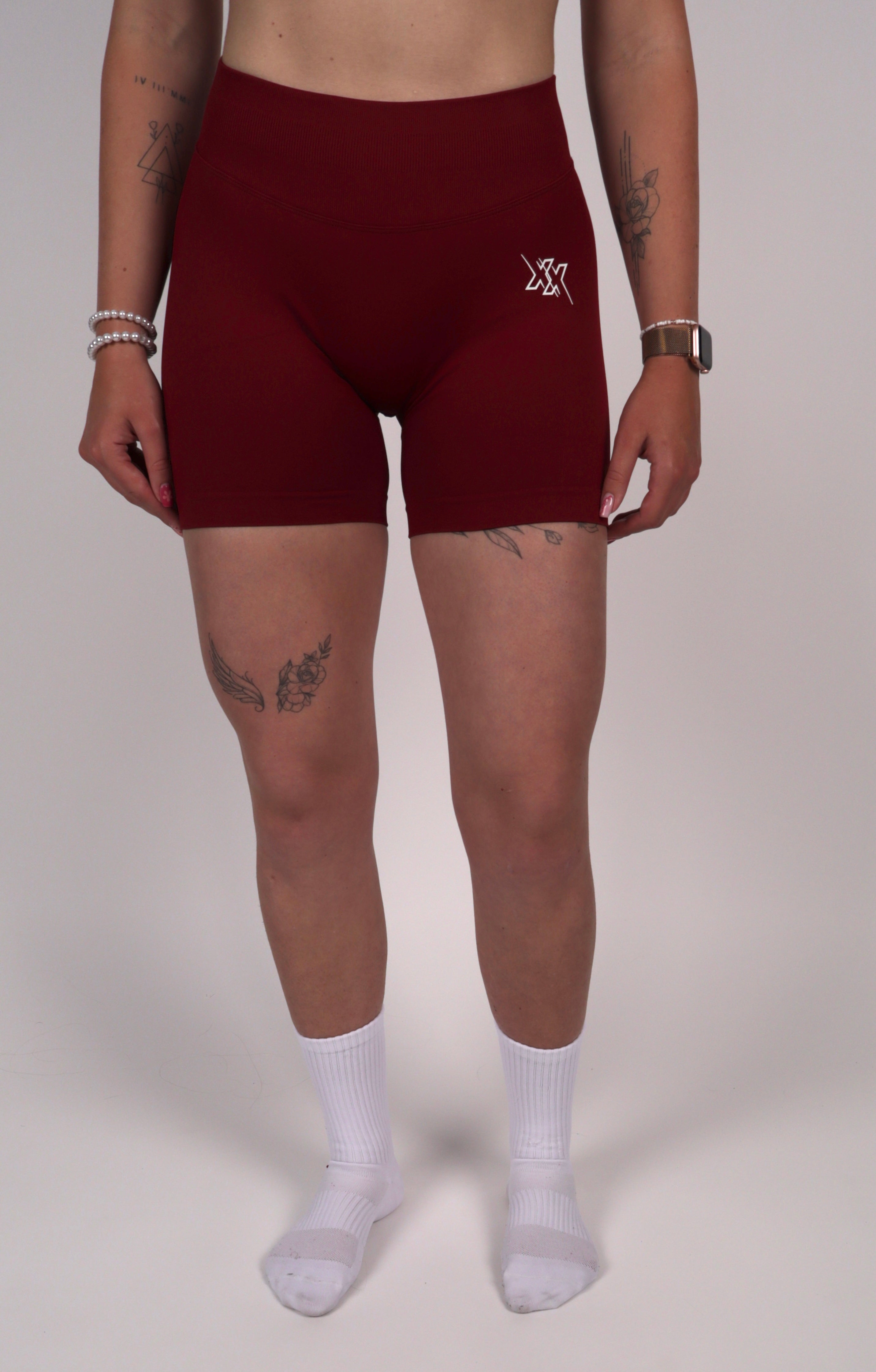 Extreme Scrunch Shorts – Cherry Red - Next Extreme Performance