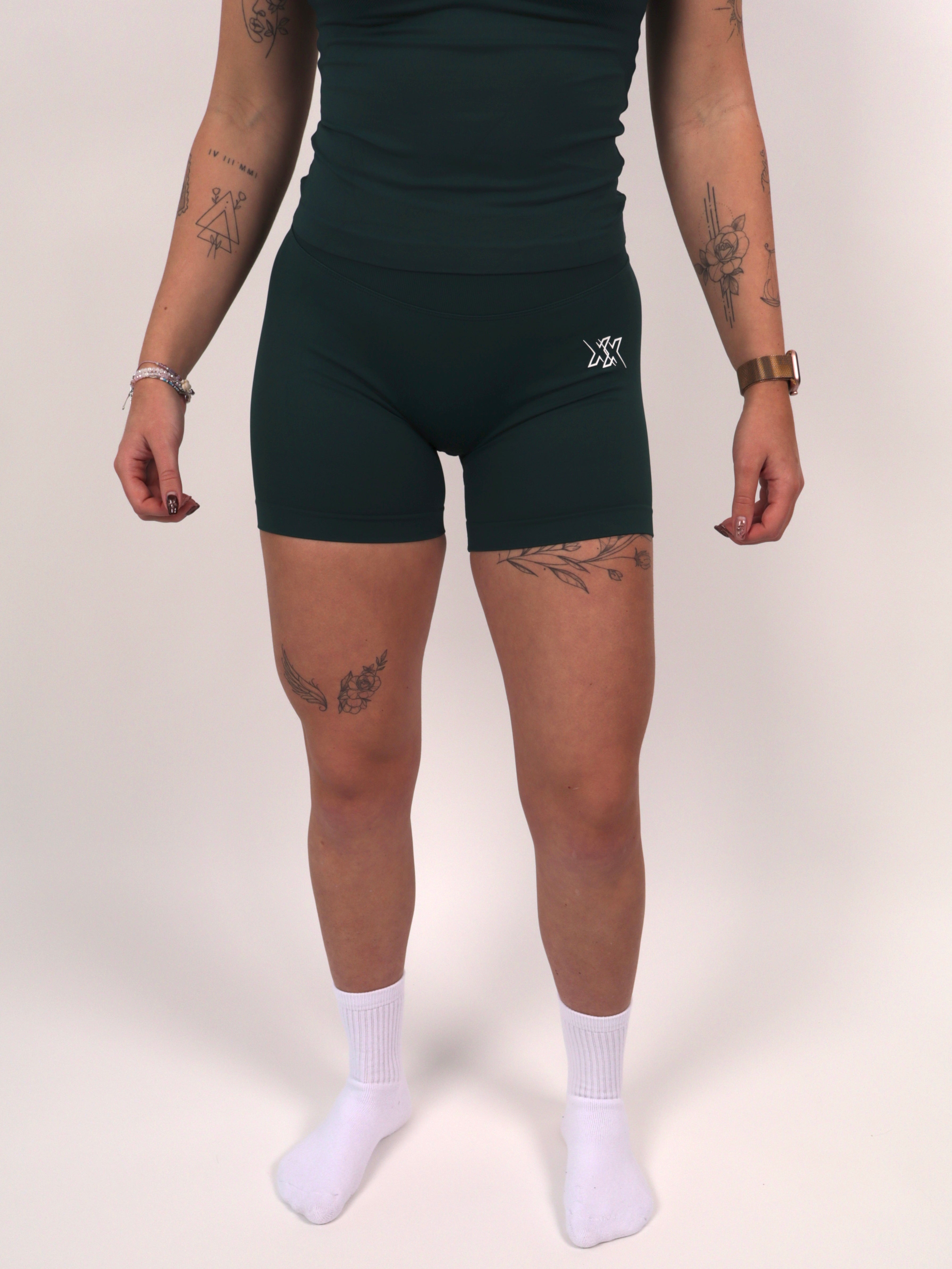 Extreme Scrunch Shorts – Deep Green - Next Extreme Performance