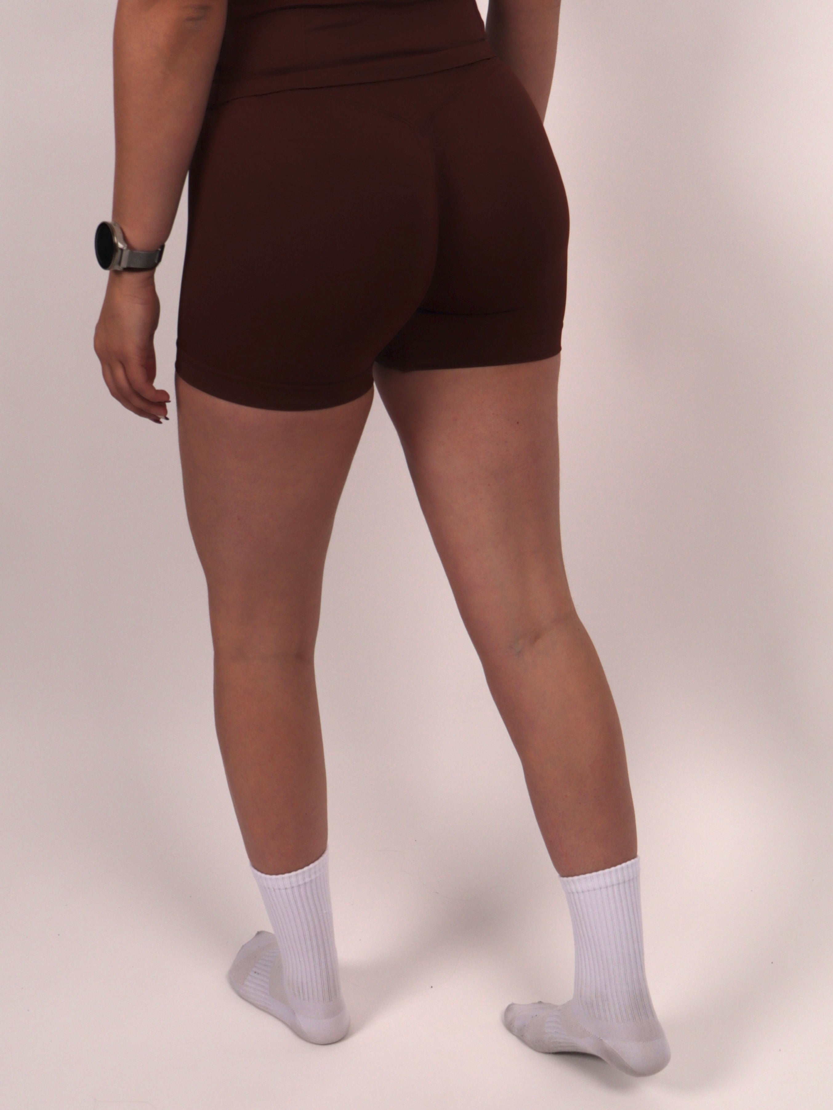 Extreme Scrunch Shorts – Espresso Brown - Next Extreme Performance
